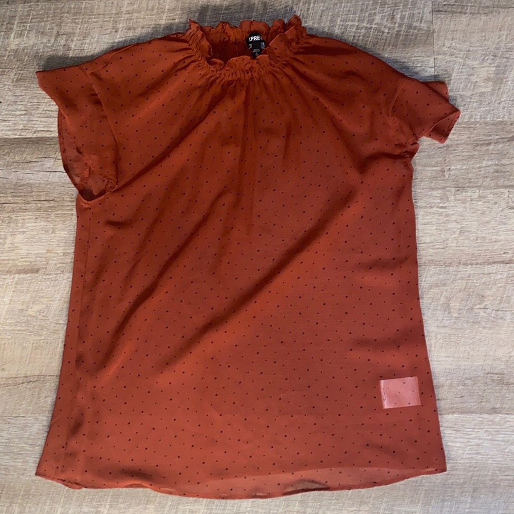 Express sheer blouse top tee size small S